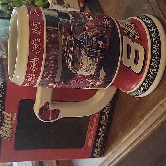 2002 Dale Earnhardt Jr Bud Nascar Stein Run in the Red. New - Picture 3 of 10